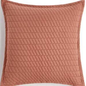 Oake Voile Sham, European, Terrocota